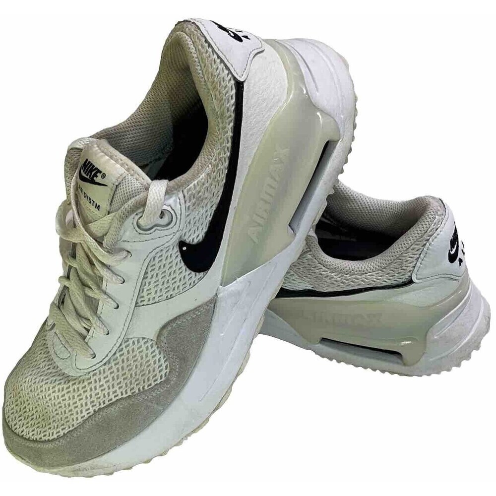 Nike Air Max Air Systm White Black Gray Sneakers Streetwear Kicks‎ Womens Size 9